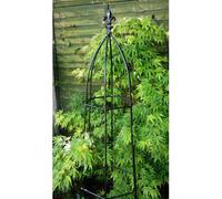 Poppy Forge Gothic 6Ft Obelisk Bare Metal/ready To Rust - Garden Plant Border Support - Solid Steel - L40.7 X W40.7 X H182.9 Cm