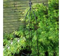 Poppy Forge Gothic 6Ft Obelisk - Plant Support - L40.6 x W40.6 x H182.9 cm - Black Poppy Forge Black