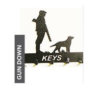 Poppy Forge Gun Down Key Holder - Rack - Solid Steel - W15 x H9 cm - Black Poppy Forge Black