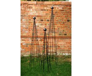 Poppy Forge Hampton 4Ft Obelisk Bare Metal/ready To Rust - Solid Steel - L27 X W27 X H121.9 Cm - Finial Is An Additional Extra