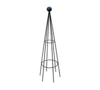 Poppy Forge Hampton 8Ft Obelisk (Split) Bare Metal/ready To Rust - Solid Steel - L41 X W41 X H244 Cm - Finial Is An Additional Extra