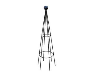Poppy Forge Hampton 8Ft Obelisk (Split) Bare Metal/ready To Rust - Solid Steel - L41 X W41 X H244 Cm - Finial Is An Additional Extra