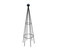 Poppy Forge Hampton 8Ft Obelisk (Split) - Plant Border Support - H244 cm - BM/RtR in Black Poppy Forge Black