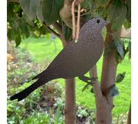 Poppy Forge Hanging Blackbird Garden Art (Pack Of 3) - W20 X H15 Cm - Black