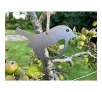 Poppy Forge Hanging Robin Garden Art (Pack Of 3) - Bare Metal/ready To Rust - W15 X H15 Cm