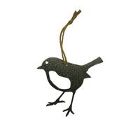 Poppy Forge Hanging Robin Garden Art (Pack Of 3) - W15 X H15 Cm - Black