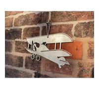 Poppy Forge Hanging Tiger Moth Garden Art - Bare Metal/ready To Rust - W15 X H23 Cm