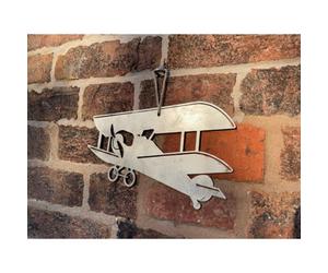 Poppy Forge Hanging Tiger Moth Garden Art - Bare Metal/ready To Rust - W15 X H23 Cm