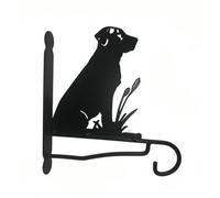 Poppy Forge Labrador Feature Bracket - Steel - W30.5 X H33 Cm - Black