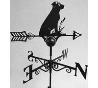 Poppy Forge Labrador Weathervane - Steel - W65 X H88 Cm - Black