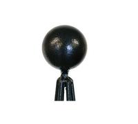 Poppy Forge Large Ball Top - Decorative Top For Garden Plant Support - Solid Steel - Black