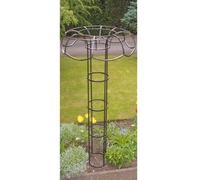 Poppy Forge Large Tuteur Plant Border Support - Steel - L35.7 X W109 X H195 Cm - Black