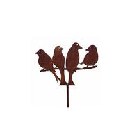 Poppy Forge Love Doves 4Ft (Pack of 2) - Plant Border Supports - Steel - BM/RtR in Brown Poppy Forge Brown