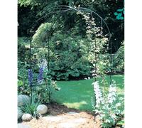 Poppy Forge Oregon Arch Softstanding Garden Archway - Solid Steel - L53.3 X W152.4 X H213.4 Cm - Powder Coated Black