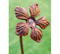 Poppy Forge Pack Of 3 Lilly Feature Plant Pin 5Ft Bare Metal Ready To Rust. Steel Garden Plant Border Support - Steel - H154.2 Cm