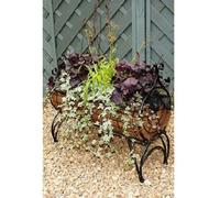 Poppy Forge Regal 600 Planter - Solid Steel - L30 X W60 X H76 Cm - Black