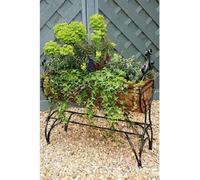 Poppy Forge Regal 750 Planter - Solid Steel - L30 X W76 X H76 Cm - Black