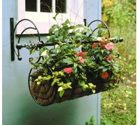 Poppy Forge Regal Swing Planter Planter - Solid Steel - L45 X W60 X H117 Cm - Black