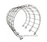 Poppy Forge Round Arch Joiner Bars to Create Tunnel - Set of 14 - Steel - Black Poppy Forge Black One Size