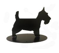 Poppy Forge Scottie Dog Boot Scraper Silhouette - Steel - L23.5 X W34.9 X H26 Cm - Black