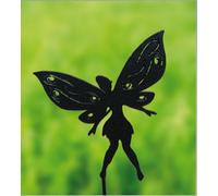 Poppy Forge Small Fairy Garden Ornament - Solid Steel - H30 Cm - Powder Coated Black