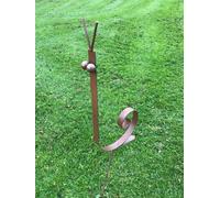 Poppy Forge Snail Garden Art - Steel - W40.6 X H78.7 Cm - Bare Metal/ready To Rust