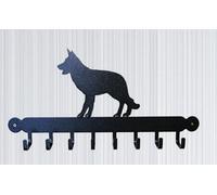 Poppy Forge Tool Rack (Alsatian) - Hooks - Solid Steel - W54.6 X H30.5 Cm - Black