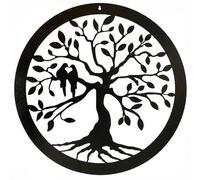 Poppy Forge Tree Of Life Small Wall Art - Steel - W29.5 X H29.5 Cm - Black