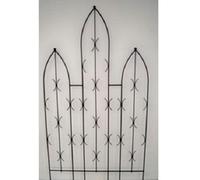 Poppy Forge Triple Centre Point Gothic Screen Bare Metal/ready To Rust - Steel - L2 X W91.4 X H180 Cm