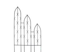 Poppy Forge Triple Slope Gothic Screen Bare Metal/ready To Rust - Steel - L2 X W91.4 X H180 Cm