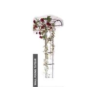 Poppy Forge Wall Fixing Tuteur - Border Plant Support - Steel - L56 X W109 X H195 Cm - Black