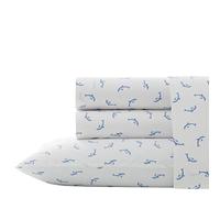 Poppy & Fritz Dolphins Sheet Set, Queen, Pastel Blue