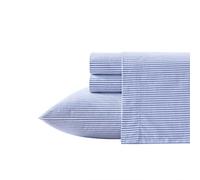 Poppy & Fritz Oxford Stripe Sheet Set, Queen, Blue