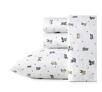 Poppy & Fritz - Twin Sheets, Cotton Percale Bedding Set, Crisp & Cool, Ideal Bedding Set (Skateboarding Bulldogs, Twin)