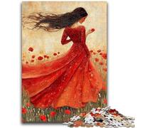Poppy Girl 1000 Piece Jigsaw Puzzles for Adults & Teens,for Educational Game Challenge Toy for Is Ideal As A Gift for The Whole Family (38X26cm)
