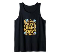 Poppy of The Bee Day Girl Birthday Party Bee Lover Tank Top