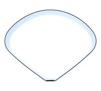 Poppy Petal (Small) - Stainless Steel Sugarcraft Cutter - Size 41x31mm