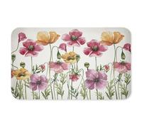 Poppy Place Flower Garden Anti-Fatigue Floor Mat, Ergonomic Cushioned Kitchen & Standing Mat with Non-Slip Backing, Eco-Friendly Comfort Mat, Design by Kim Allen, 30"x18"