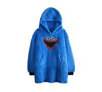 Poppy Playtime Boys Character Blanket Hoodie Blue (One Size)