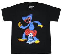 Poppy Playtime Boys' Poppy and Wuggy Character Graphic T-Shirt Black
