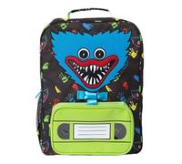 Poppy Playtime - Huggy Wuggy Backpack (16" School Bag w/Embroidery & Five Compartments)