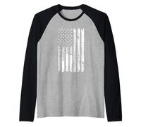 Poppy Protector Hero Legend American Flag Raglan Baseball Tee