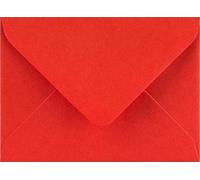 Poppy Red Greeting Card Envelopes to Fit A5 Greetings Card or A4 Card Fold in Half for Invitation Wedding Birthday Party Crafts 152x216mm - 40 Envelopes (Poppy Red)