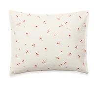 Poppy seersucker pillowcase Red 65x65