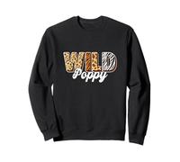 Poppy Wild Cheetah Leopard Zebra Pattern Cute Sweatshirt