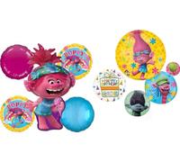 Poppy World Tour Birthday Party Supplies Trolls 7pc Balloon Bouquet Decorations