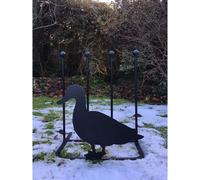 Poppyforge 2 Pair Boot Rack, Duck, Steel, L30.4 x W38 x H48.3 cm - Black Poppyforge Black