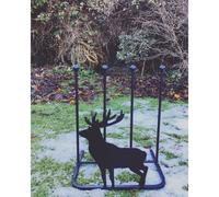Poppyforge 2 Pair Boot Rack - Stag - Steel - L30.4 x W38 x H48.3 cm - Black Poppyforge Black