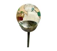 Poppyforge 4 Feet Coloured World 60mm Marble Pin Garden Art (Pack of 3) in Silver Poppyforge Silver