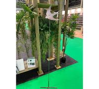 Poppyforge 5 Feet Curved Swallow Plant Pin Garden Art (Pack of 3) - Ready To Rust in Silver Poppyforge Silver